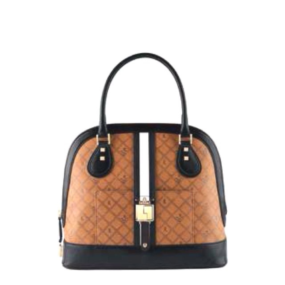 Rare✨L.A.M.B.✨Kingston Monogram Dome Satchel